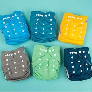 12 BRAND NEW Alva Baby cloth diapers. (12 covers and 24 inserts)